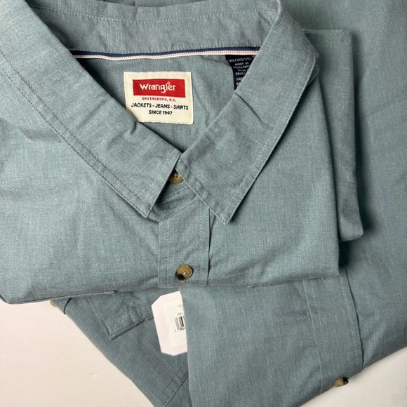 Wrangler Mens Short Sleeve Hero Twill Shirt - Picture 2 of 4